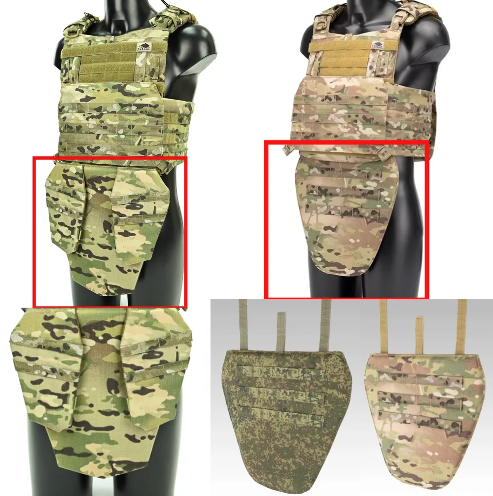 Chaleco táctico MOLLE camuflaje ruso con protector de ingle - imagen 5