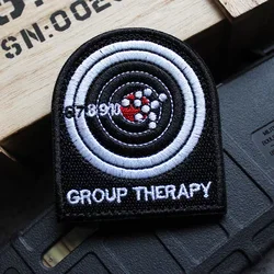 Parche IDPA Group Therapy bordado casco táctico etiqueta tejida