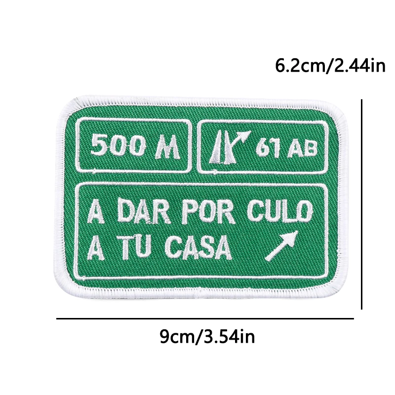 Parches termoadhesivos carretera – insignias apliques hechos a mano