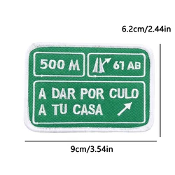 Parches termoadhesivos carretera – insignias apliques hechos a mano