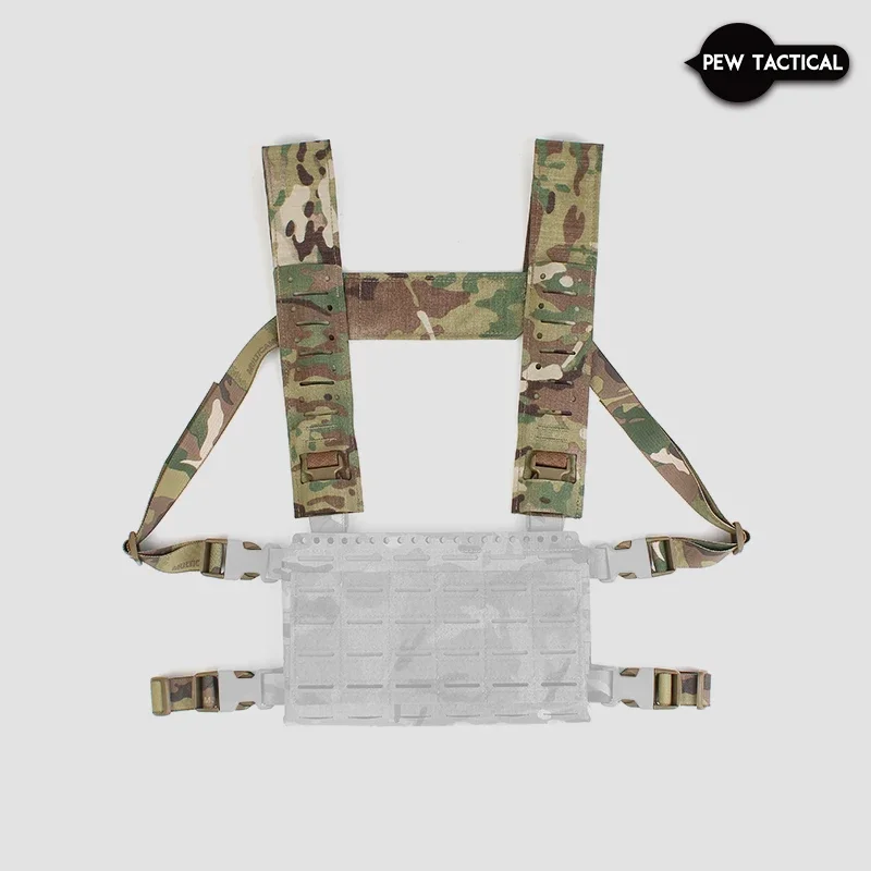 PEW Tactical arnés de pecho táctico tipo H airsoft, correa ancha - imagen 3