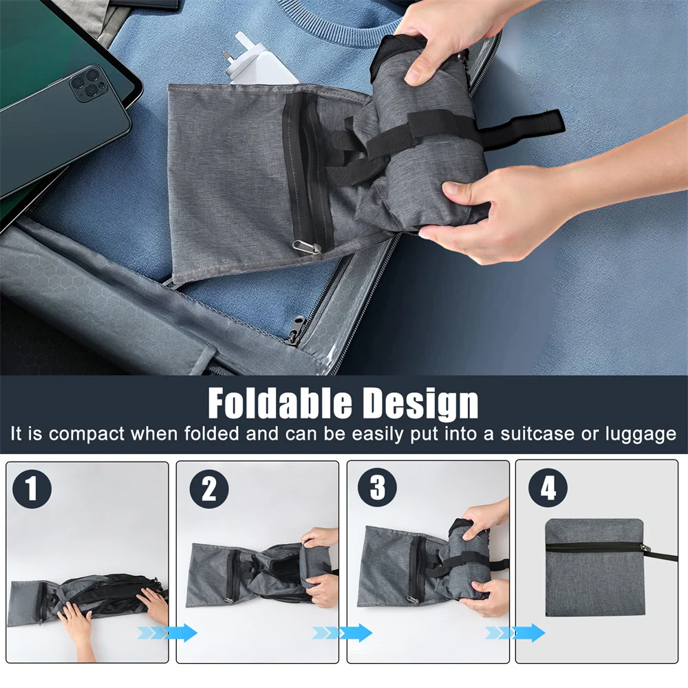 Interior con bolsillos y funda para portátil visible