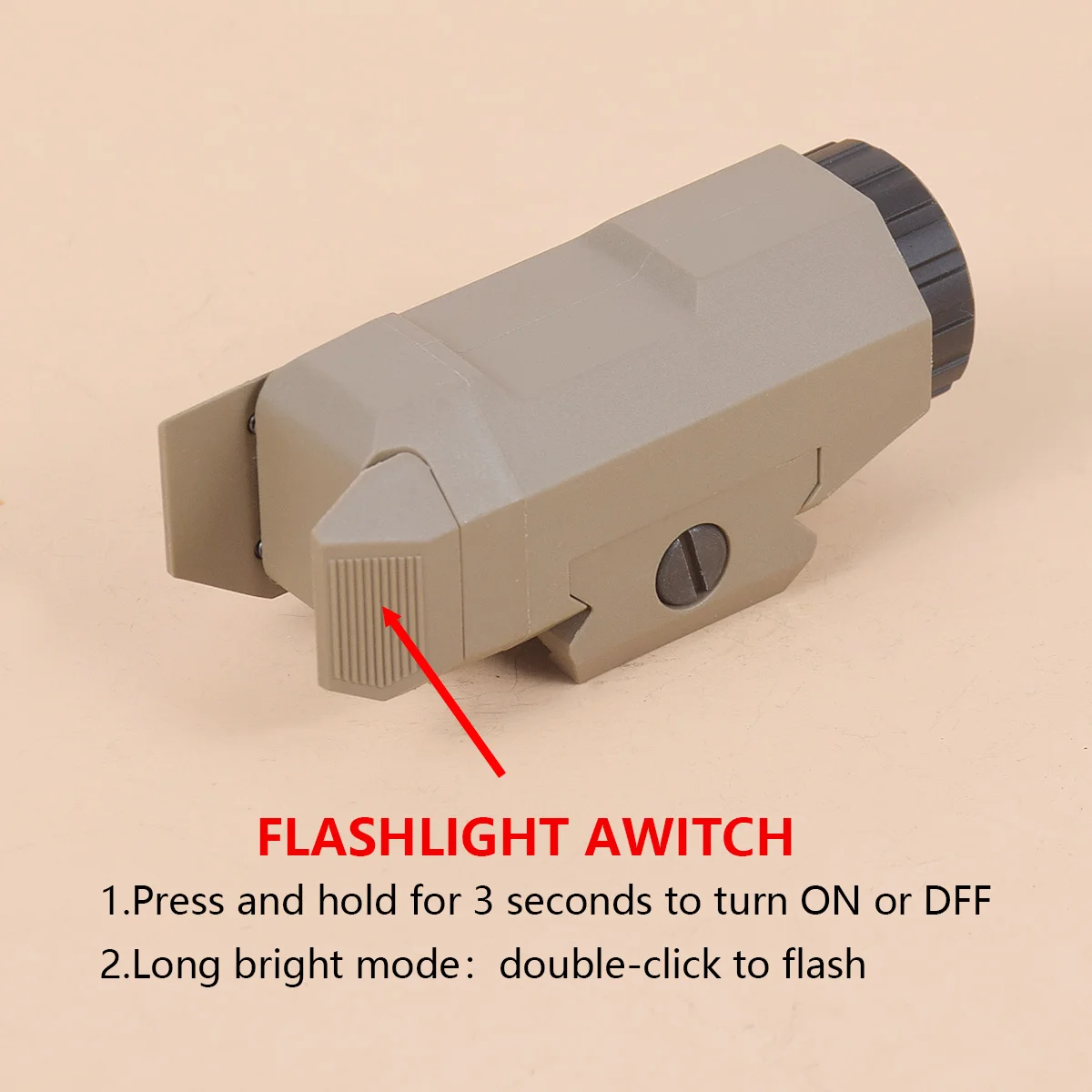INFORCE WML APL – Linterna táctica LED montaje para pistola y rifle - imagen 2