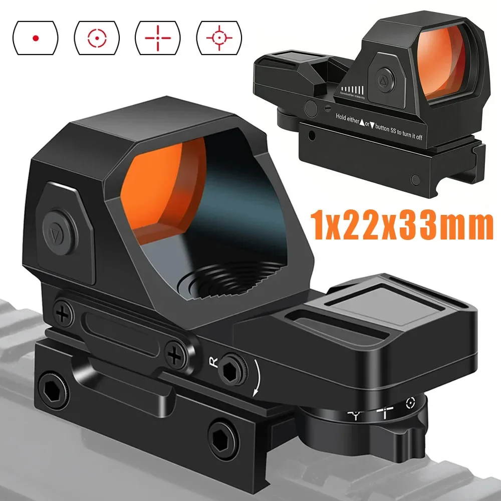Mira punto rojo reflex táctica con retículas para riel Picatinny - imagen 3
