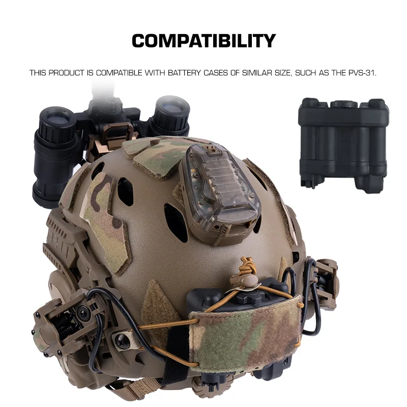Poseidon Defense Soporte montaje Caja Batería NVG para casco - imagen 5