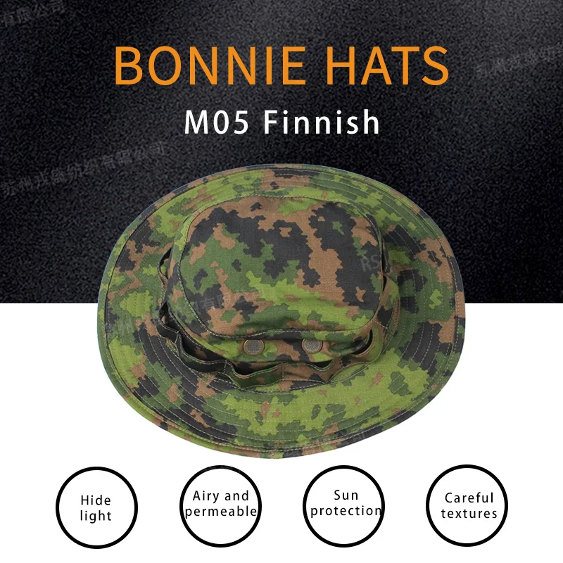 Sombrero Bonnie M05 Camuflaje Finlandés NYCO Rip-stop con protección NIR - imagen 3