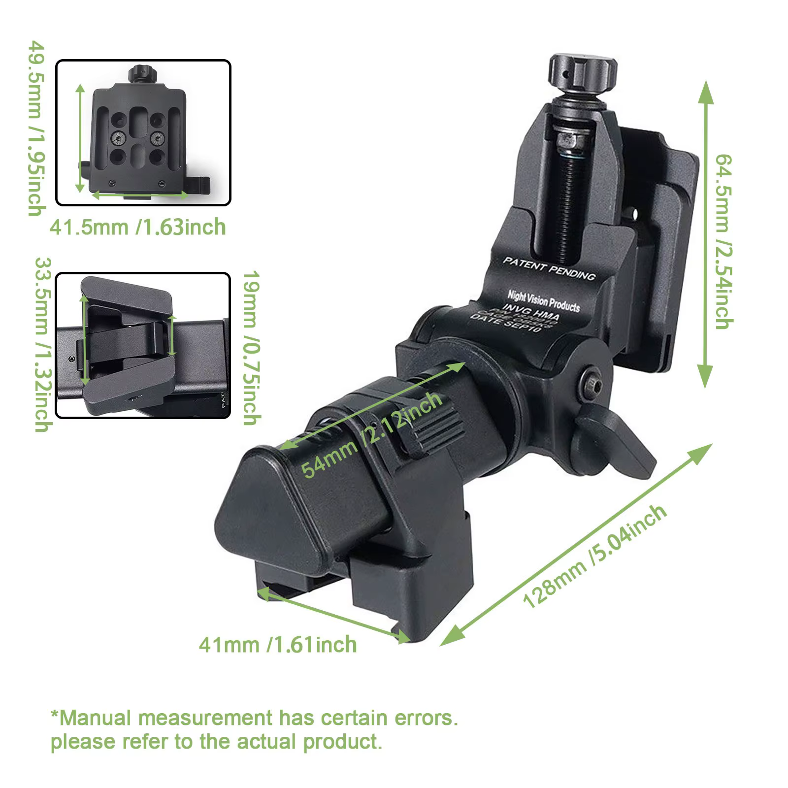 SOTAC-GEAR soporte NVG cola de milano – Compatible PVS-15/18/31 - imagen 2