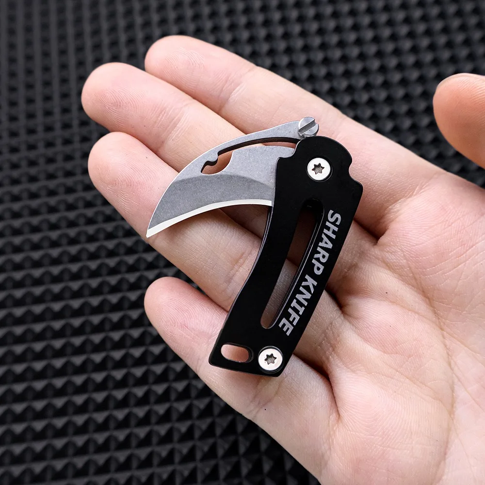 Cuchillo plegable EDC mini para exterior con llave herramienta