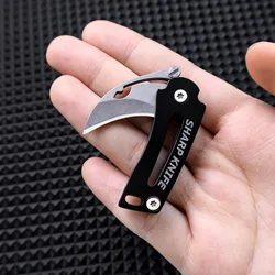 Cuchillo plegable EDC mini para exterior con llave herramienta