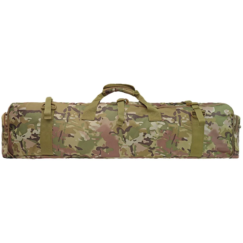 Detalle del estilo “case” para rifle y transporte al hombro