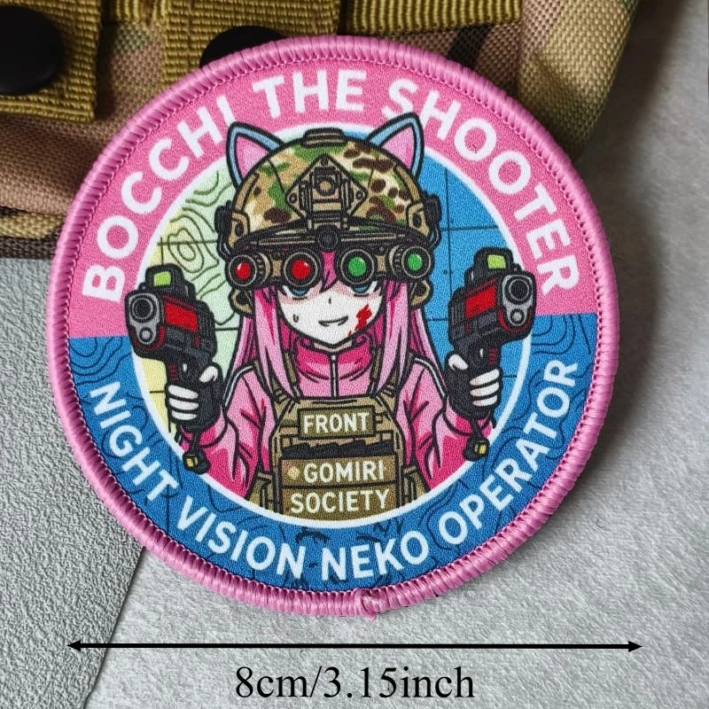 Anine Girl Parche decorativo con estampado para chalecos y mochilas - imagen 2