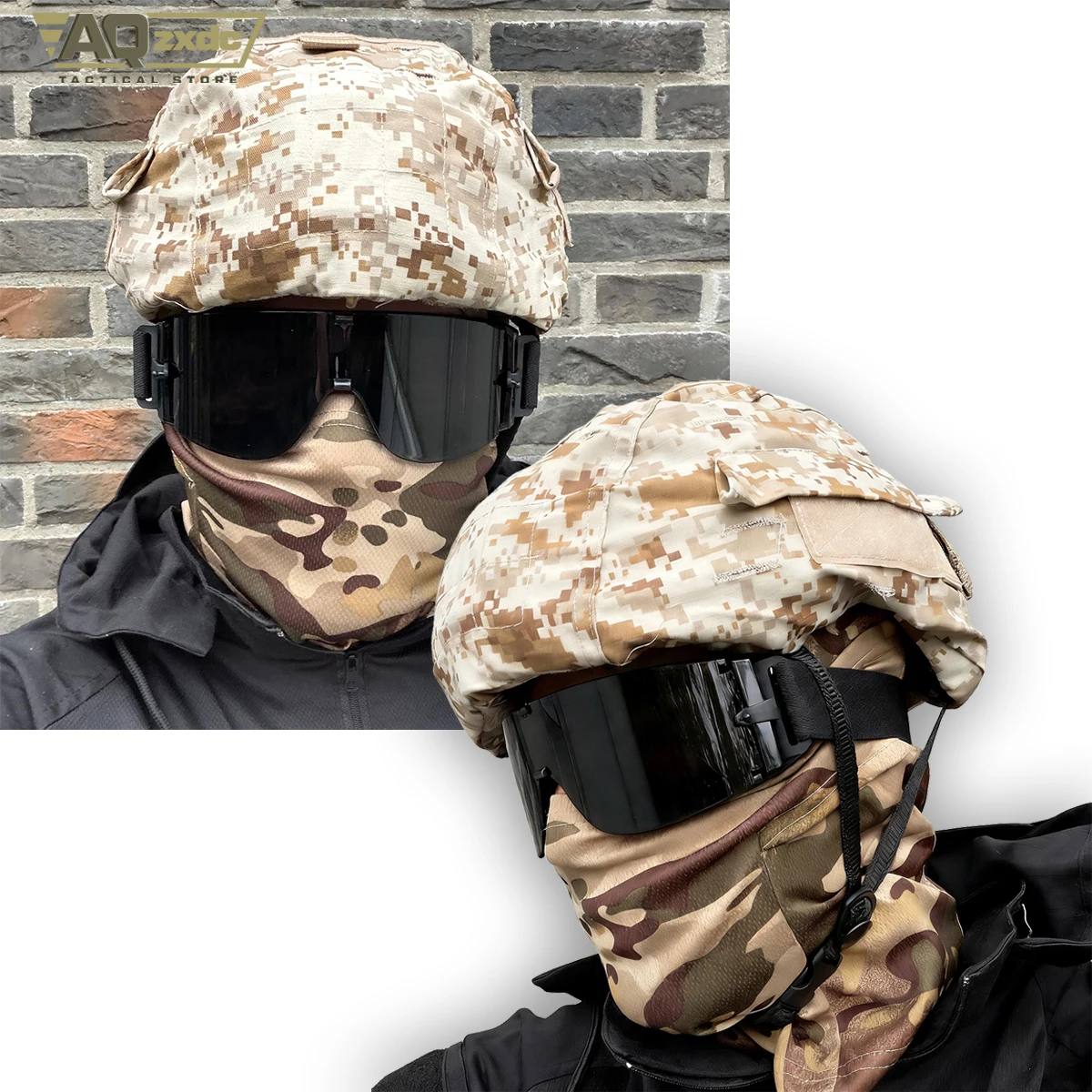 Gafas tácticas Airsoft lentes intercambiables antivaho funda camuflaje - imagen 5