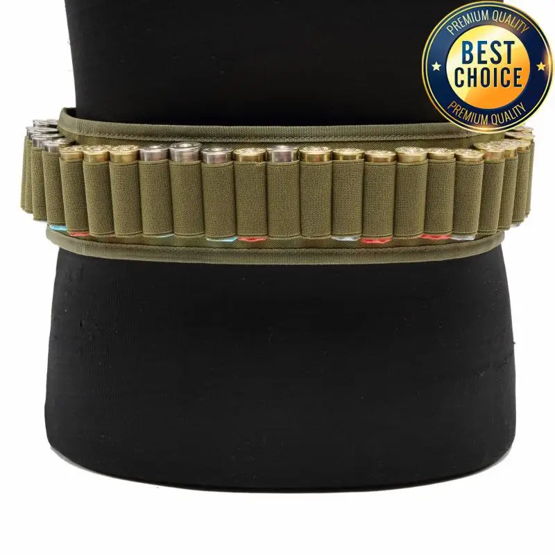 Cinturón táctico MOLLE cartuchos escopeta camuflaje