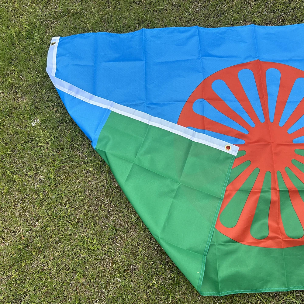 Bandera gitana colgante de poliéster para uso interior y exterior - imagen 5