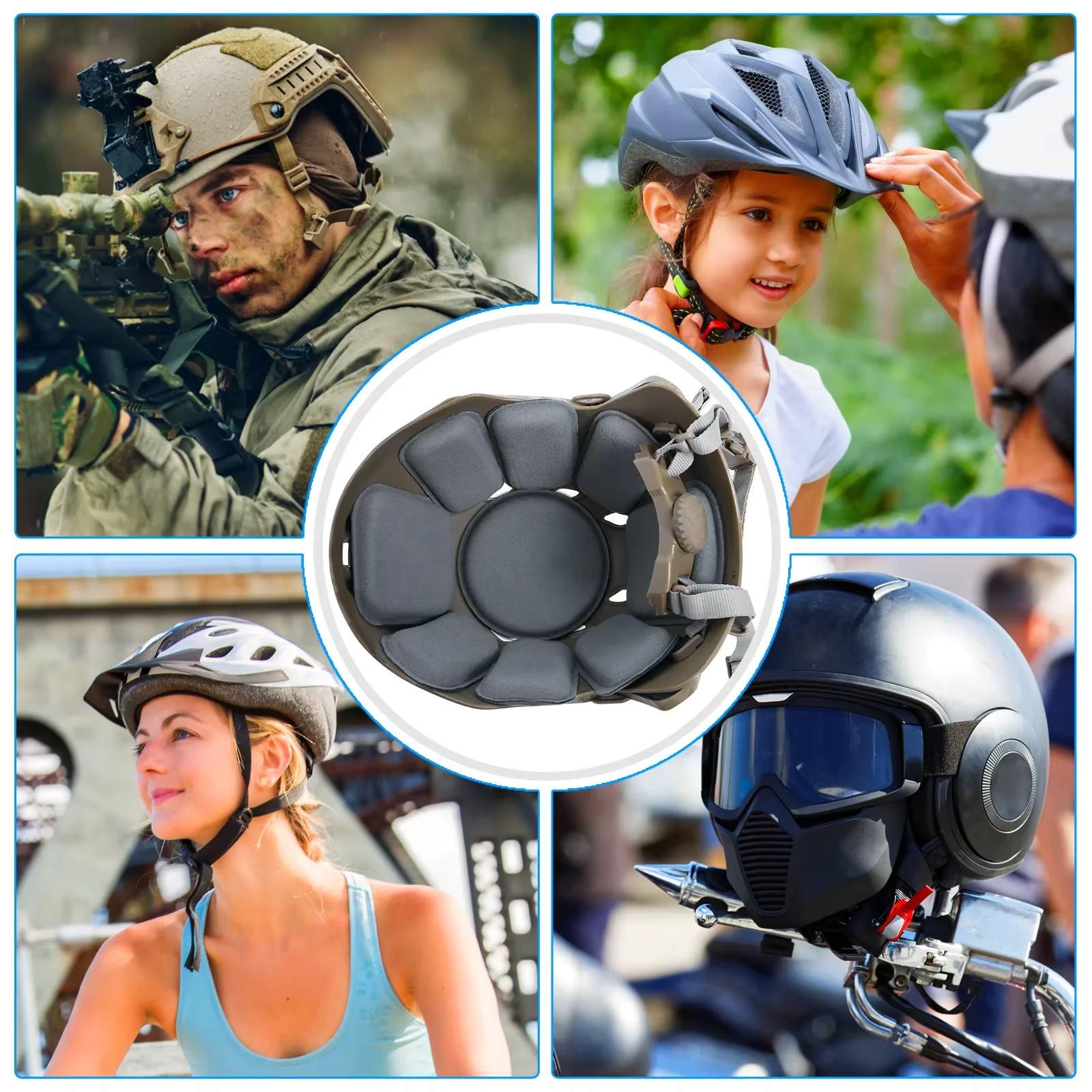 Almohadillas de Repuesto para Casco Táctico CP Fast MICH - imagen 3