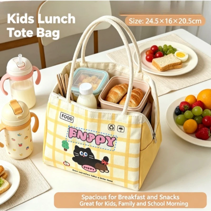 Bolsa térmica Bento gran capacidad aislamiento aluminio portátil - imagen 4