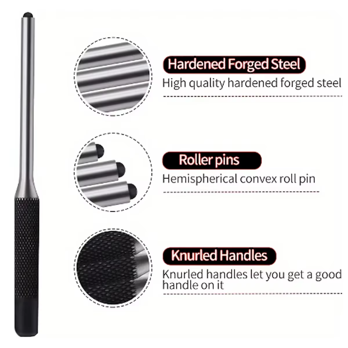 Kit punzones redondos acero – Herramientas tácticas profesionales - imagen 5