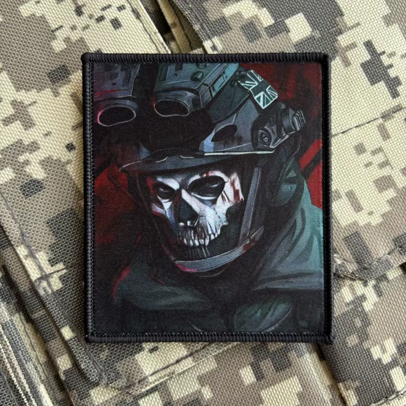 Parche táctico Call of Duty Ghost – Insignia Velcro equipamiento - imagen 3