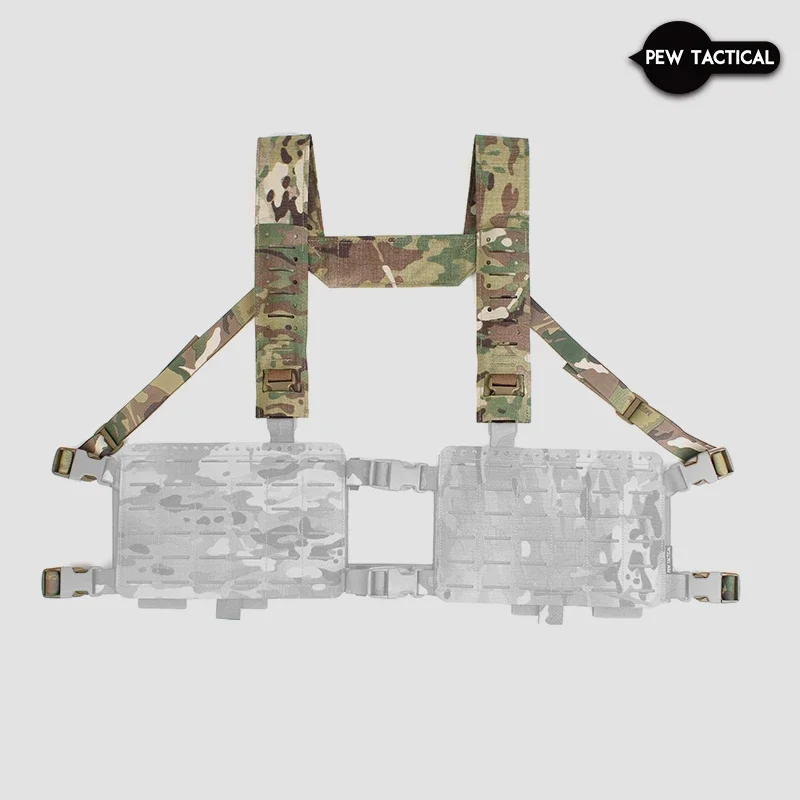 PEW Tactical arnés de pecho táctico tipo H airsoft, correa ancha - imagen 4