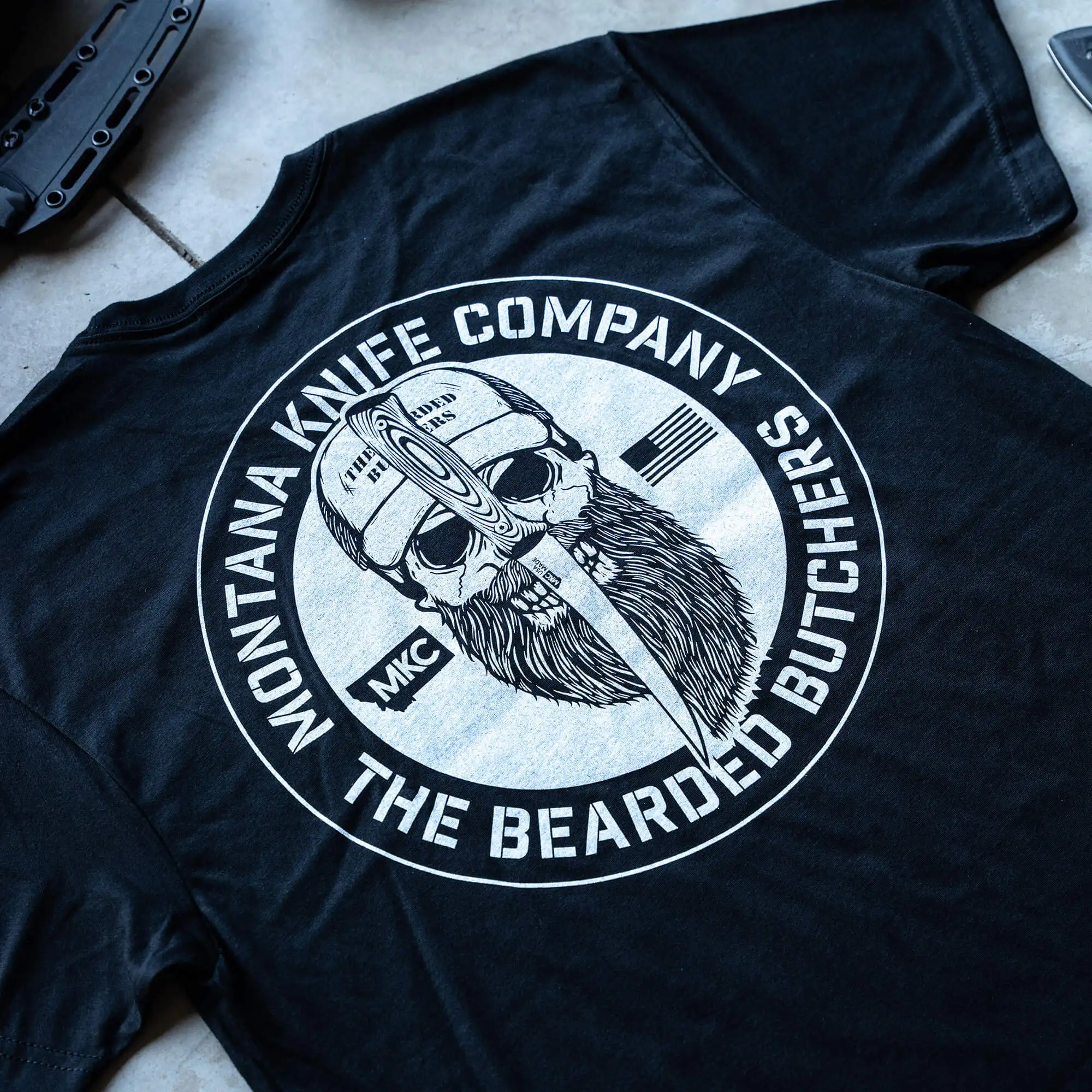 MKC X Bearded Butchers camiseta táctica unisex premium alta gama - imagen 2