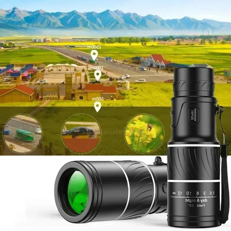 Binoculares tácticos HD con zoom y visión nocturna para caza - imagen 4