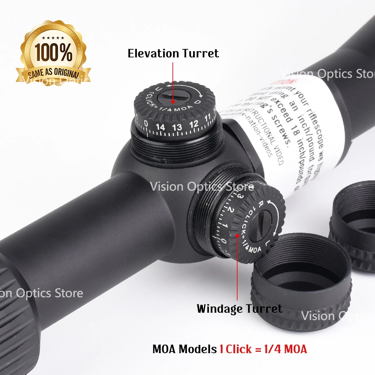 Mira telescópica Optics Tactical II BDC MOA con retícula cruzada - imagen 3