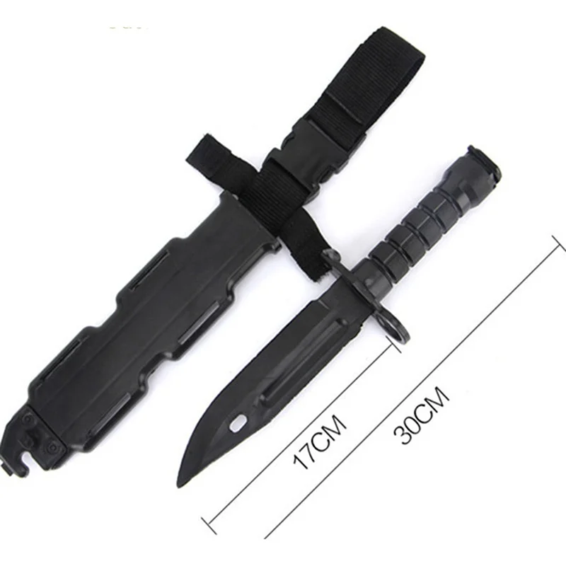 Cuchillo táctico M9 de goma para airsoft y entrenamiento militar - imagen 5