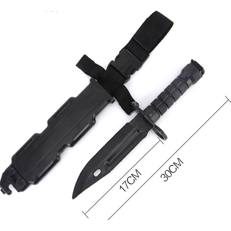 Cuchillo táctico M9 de goma para airsoft y entrenamiento militar - imagen 5