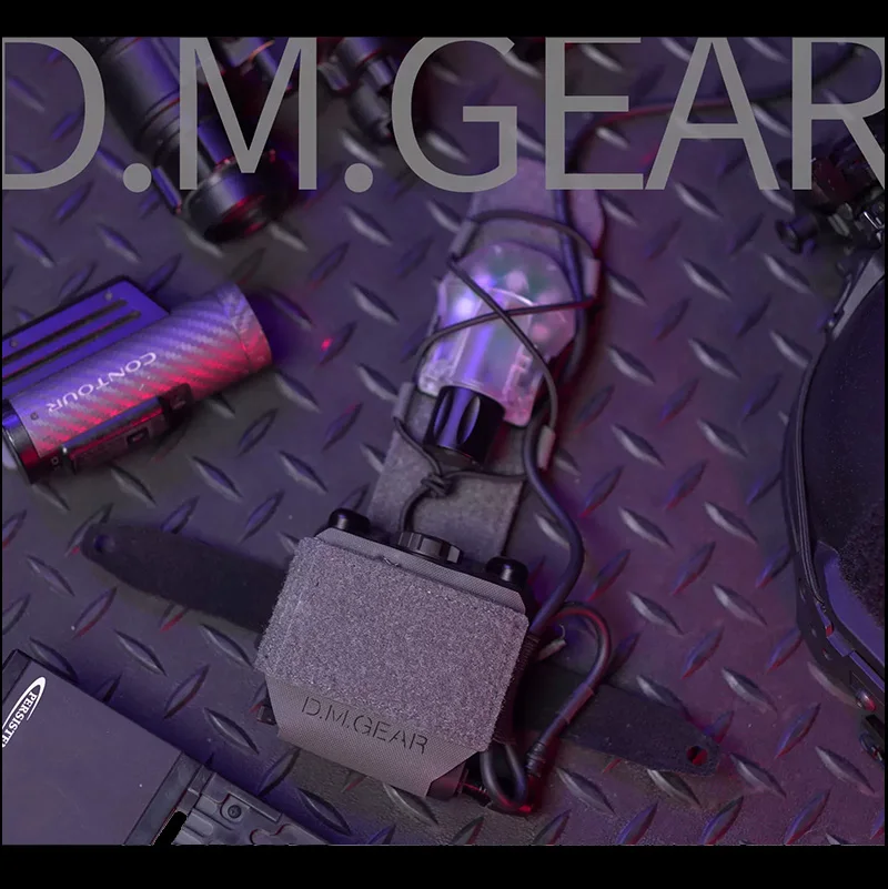 Funda táctica de batería NVG con Velcro para casco - imagen 3