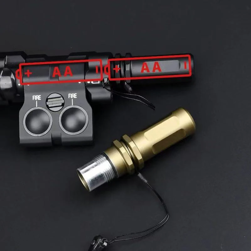 MAWL C1+ Linterna táctica airsoft con láser rojo, verde y azul - imagen 4