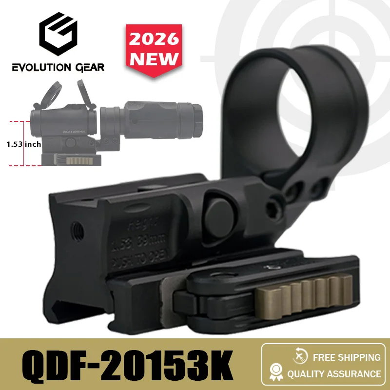 EvolutionGear soporte híbrido para mira de punto rojo con lupa - imagen 3
