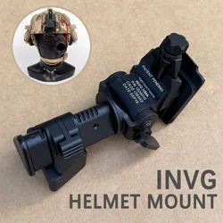 Soporte metálico para casco NVG abatible cola de golondrina