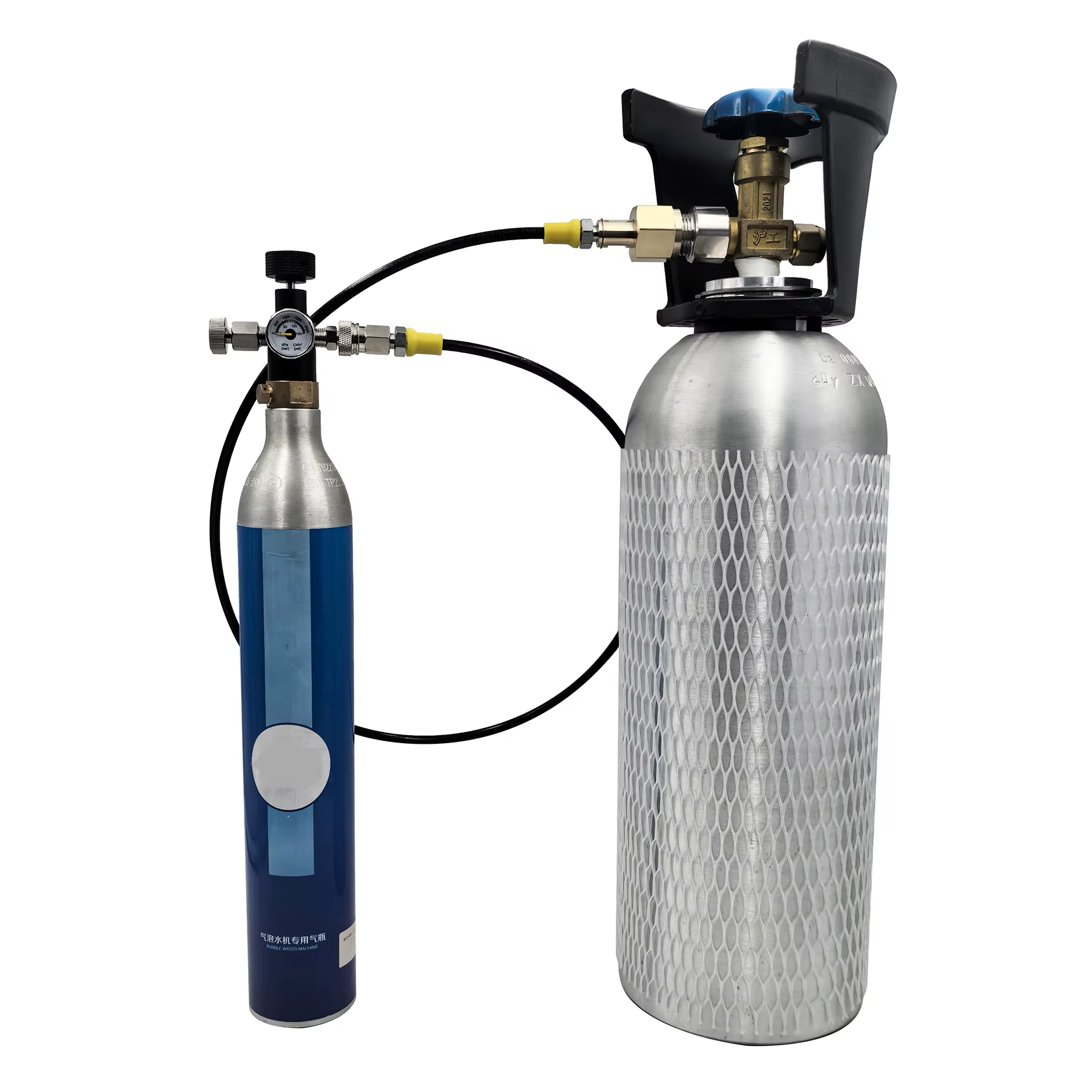 Cilindro CO2 azul 5kg – Kit adaptador TR21 - imagen 5