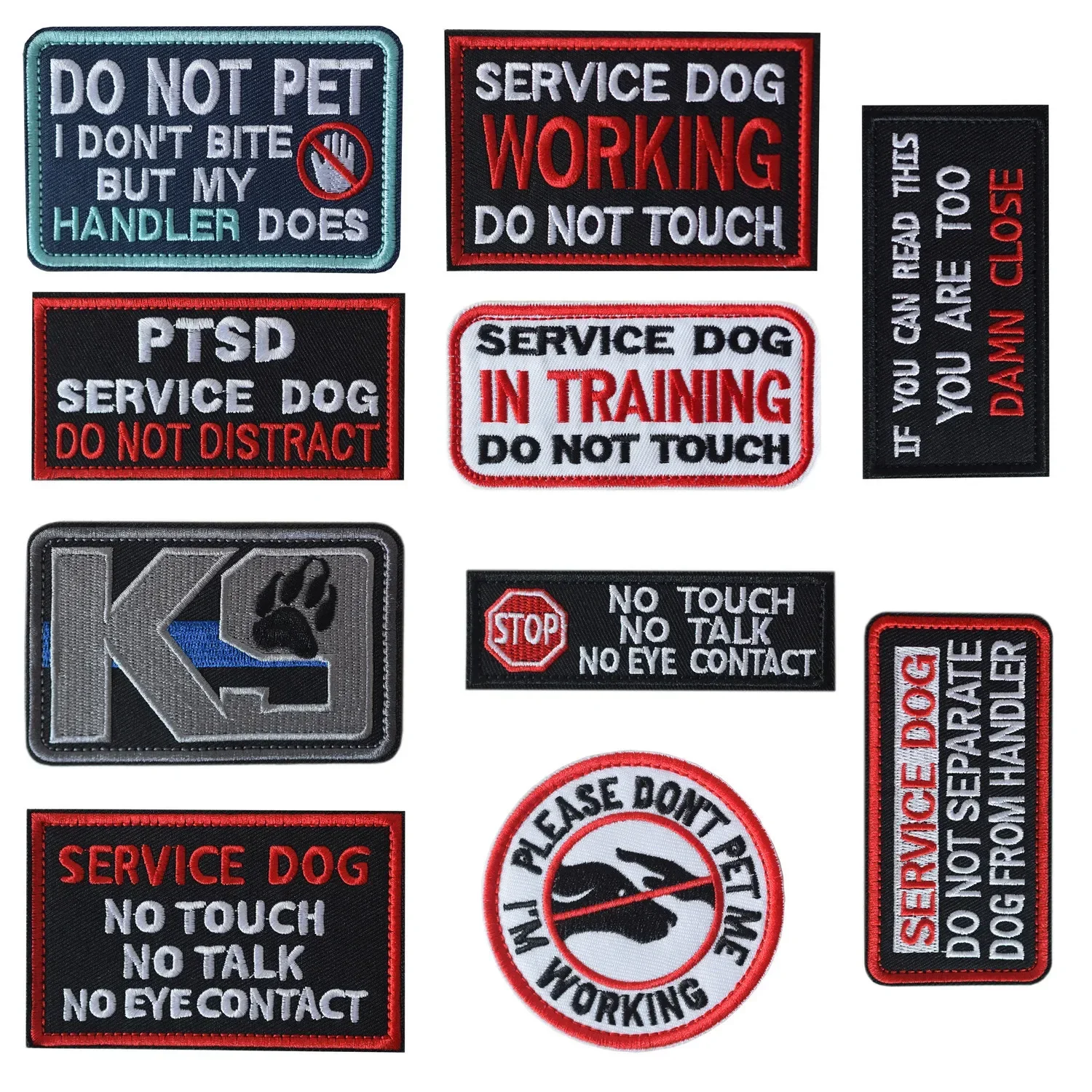 Parche bordado K9 unidad canina – Táctico para uniforme y chaleco - imagen 2