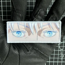 Parche Jujutsu Kaisen Gojo Satoru para mochila militar con gancho
