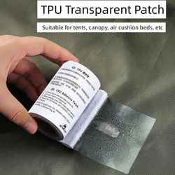 Parche reparación impermeable TPU transparente para inflables y tienda