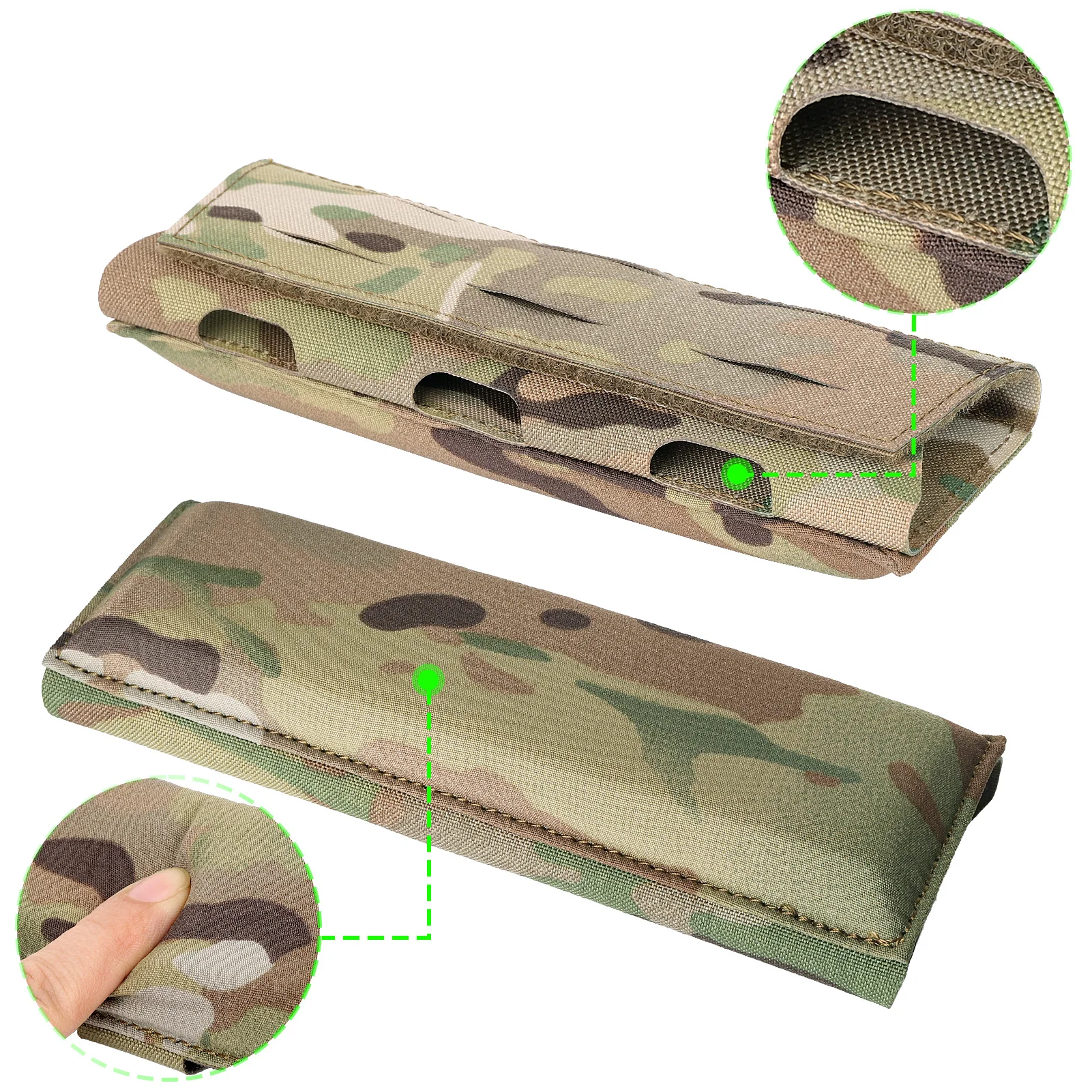 KRYDEX Hombreras tácticas de EVA para chaleco o correa - imagen 2