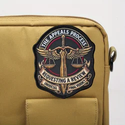 Parche velcro gancho-bucle balanza justicia para chalecos y mochilas