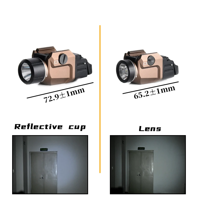 Linterna táctica WADSN LED blanca estroboscópica Picatinny 20 mm - imagen 2