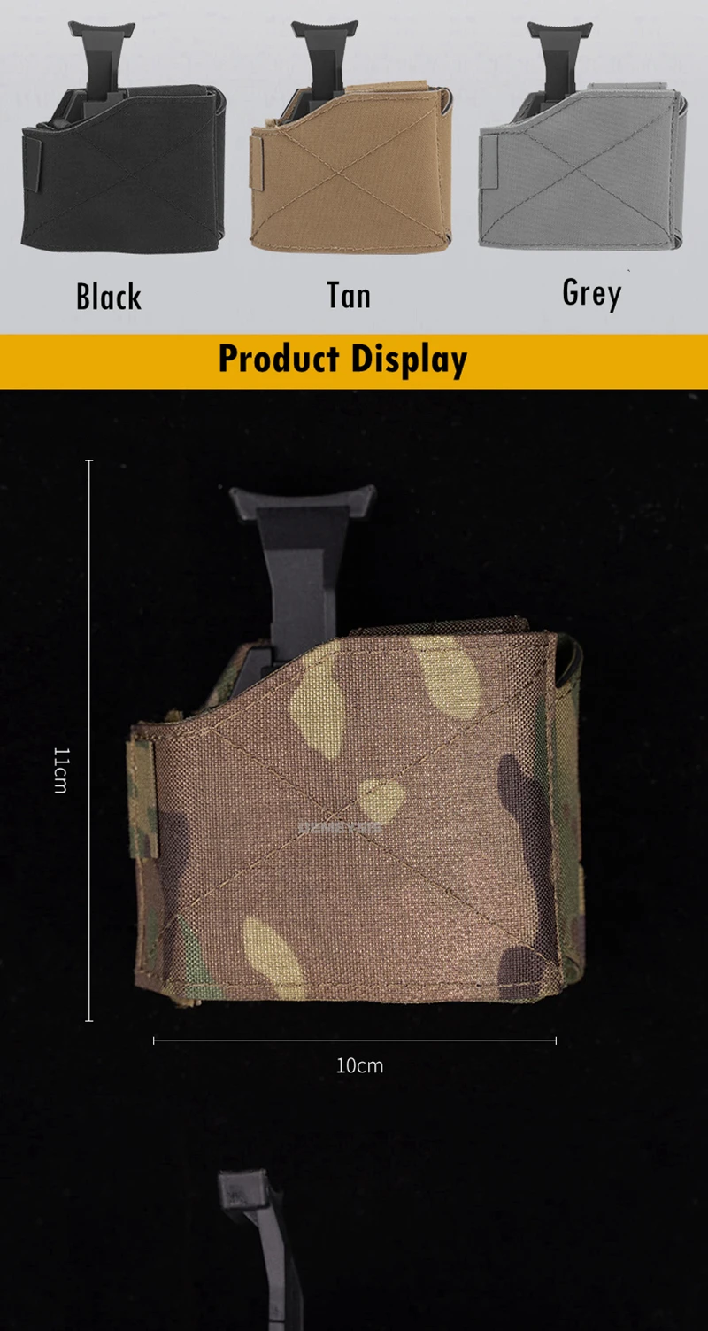 Funda con panel trasero para montaje modular MOLLE