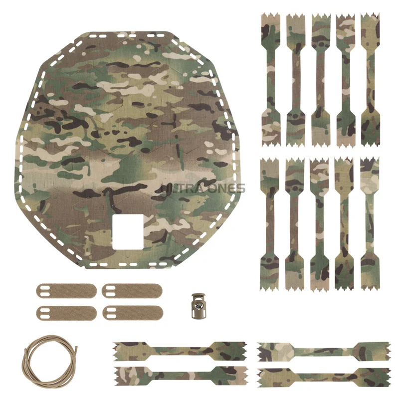 Funda de malla para casco FAST camuflaje geométrico para airsoft - imagen 2