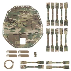 Funda de malla para casco FAST camuflaje geométrico para airsoft
