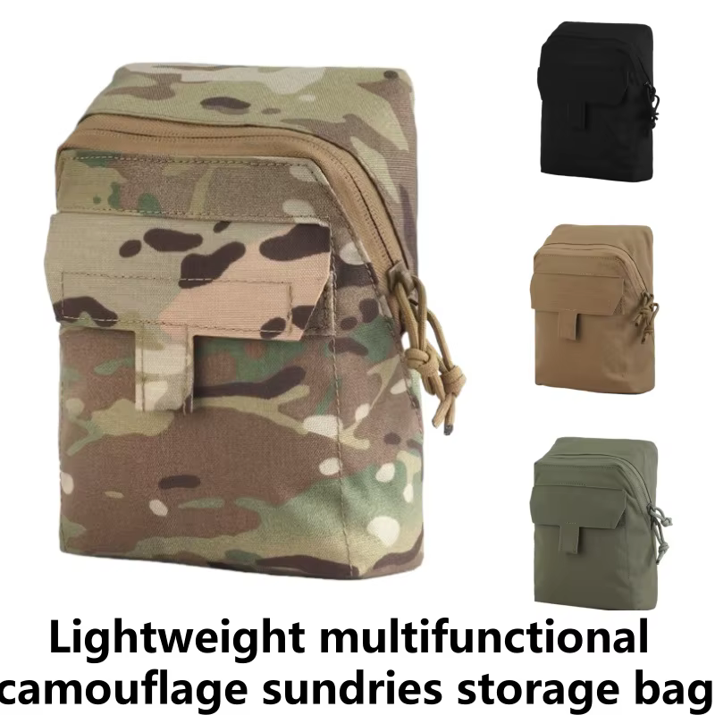 Bolsa táctica multifunción con sistema MOLLE – Camuflaje - imagen 2