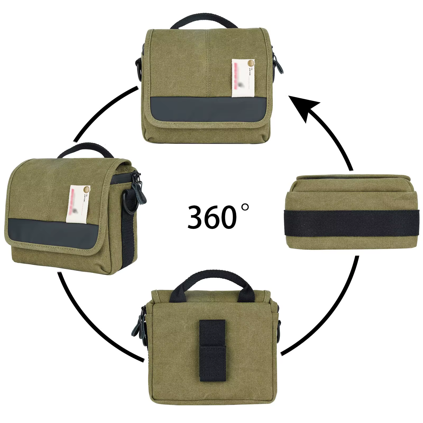 Bolso de cámara sin espejo portátil con bandolera protectora - imagen 5