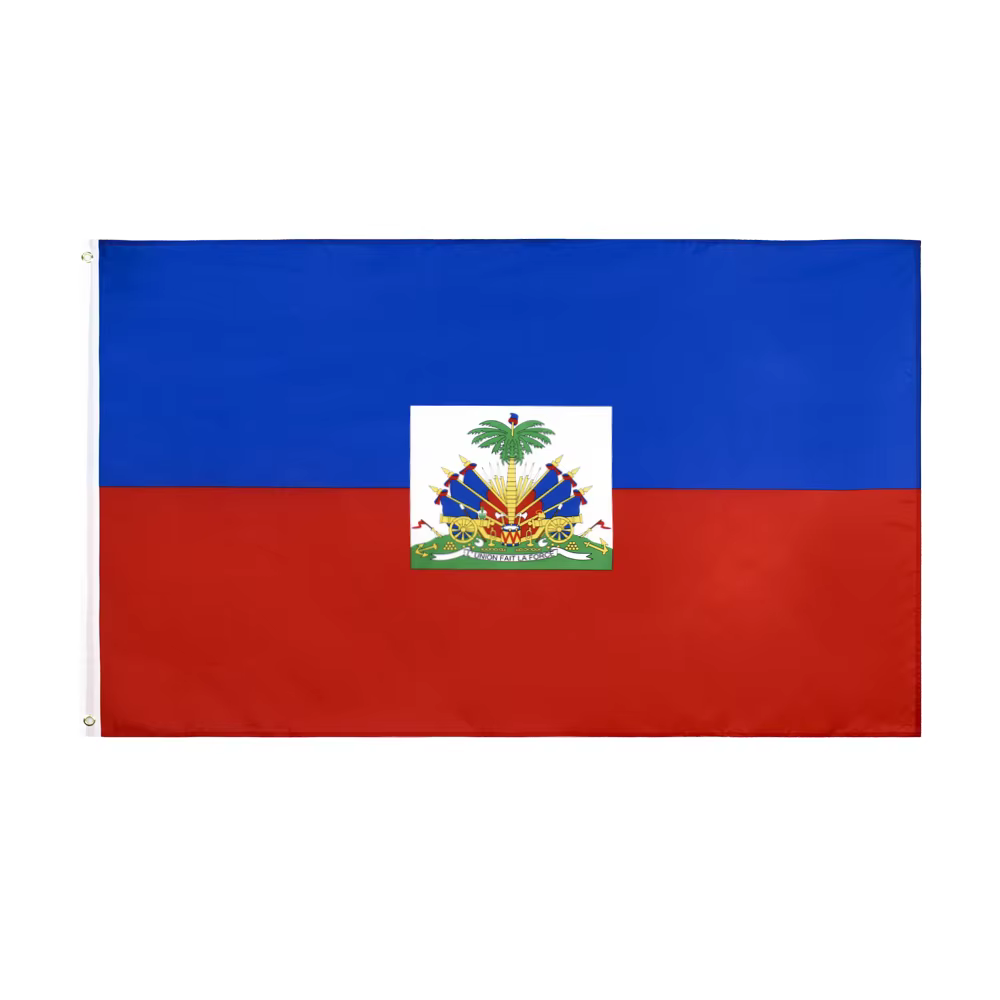 Bandera Ayiti 90x150 cm para decoración