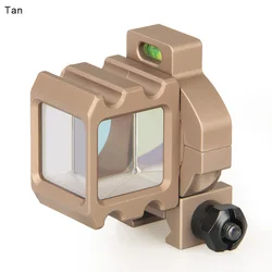 Mira de esquina metálica 360° con rotación para airsoft CQB