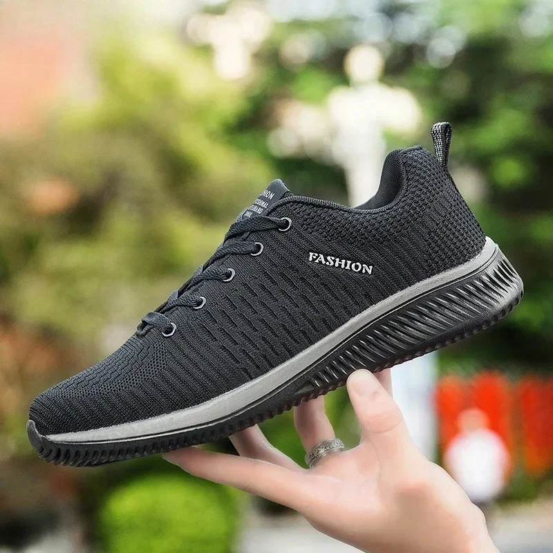Zapatillas de malla transpirables antideslizantes ligeras para hombre - imagen 2