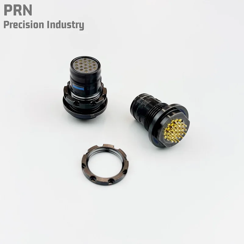 Interfaz PRC-163 de acero inoxidable con tuerca y pines - imagen 2