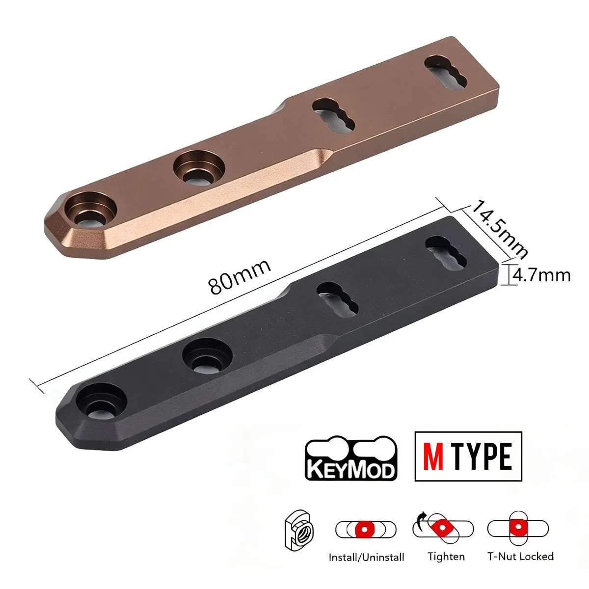 SureFire soporte táctico linterna M-LOK metálico QD riel Picatinny - imagen 3