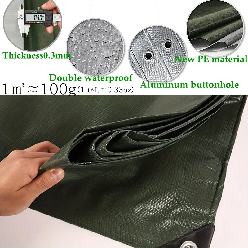 Lona impermeable exterior ripstop con ojales para toldo y sombra - imagen 5